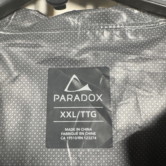 Paradox Rain Jacket Womens Size XXL Dark Gray Waterproof Full Zip Hooded - Picture 9 of 9